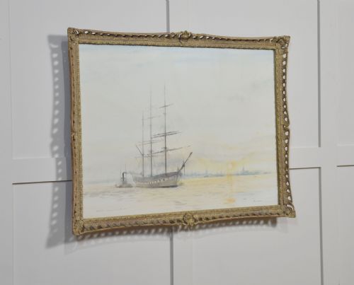 GILTWOOD FRAMED WATERCOLOUR - ADDITIONAL PHOTO 6