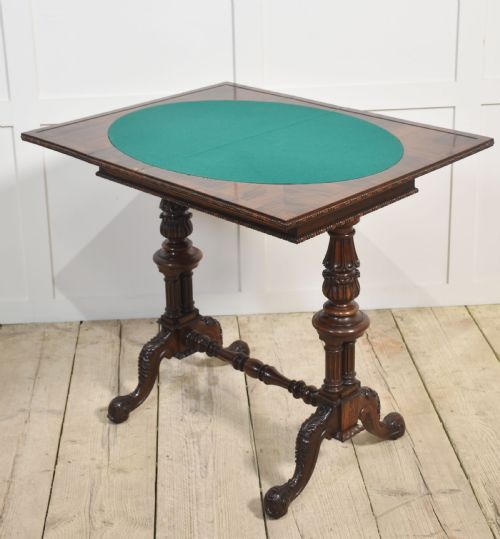 19TH CENTURY GILLOWS DESIGN ROSEWOOD CARD TABLE - ADDITIONAL PHOTO 5