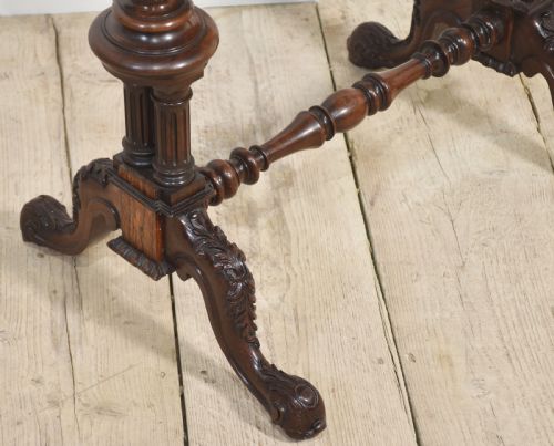 19TH CENTURY GILLOWS DESIGN ROSEWOOD CARD TABLE - ADDITIONAL PHOTO 8
