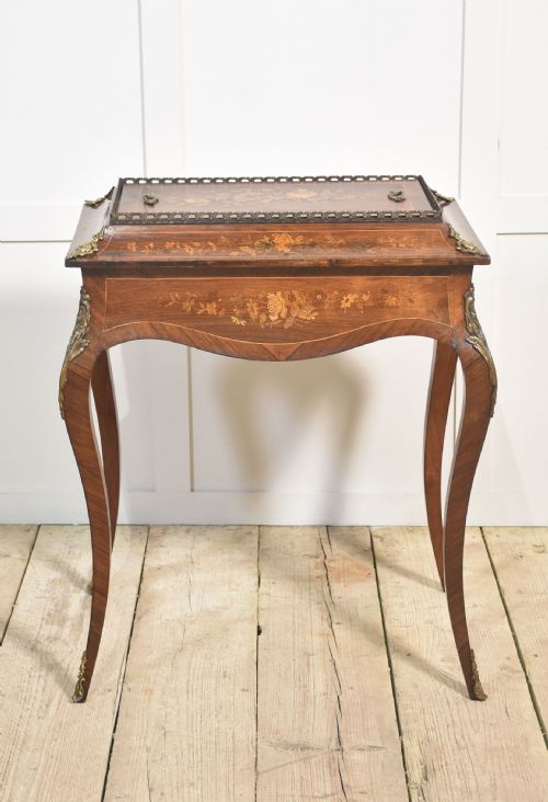 19TH CENTURY MAHOGANY INLAID JARDINERE PLANTER - ADDITIONAL PHOTO 7