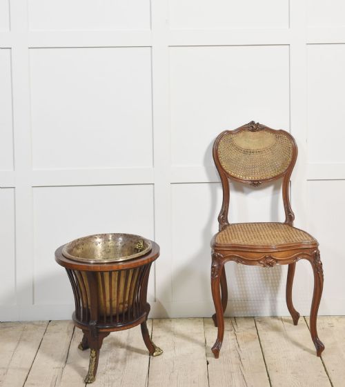 19TH CENTURY MAHOGANY INLAID PLANTER - ADDITIONAL PHOTO 1