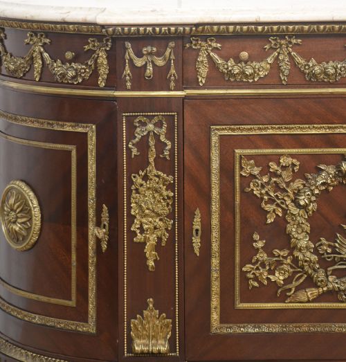 LOUIS XVI STYLE MAHOGANY CABINET - ADDITIONAL PHOTO 4