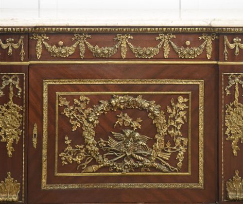 LOUIS XVI STYLE MAHOGANY CABINET - ADDITIONAL PHOTO 9