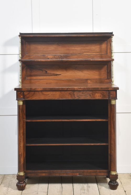 19TH CENTURY ROSEWOOD OPEN BOOKCASE - ADDITIONAL PHOTO 1