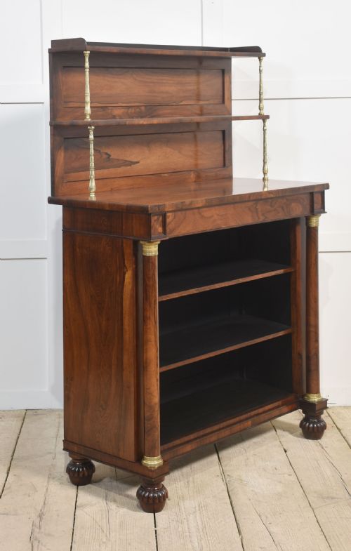 19TH CENTURY ROSEWOOD OPEN BOOKCASE - ADDITIONAL PHOTO 4