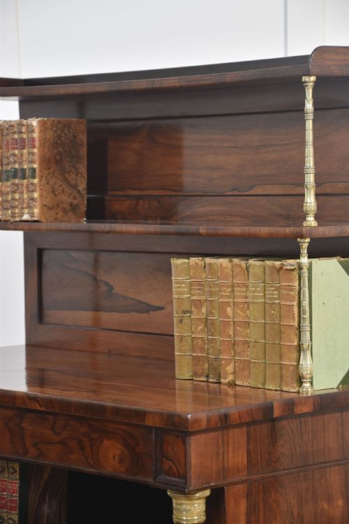 19TH CENTURY ROSEWOOD OPEN BOOKCASE - ADDITIONAL PHOTO 12