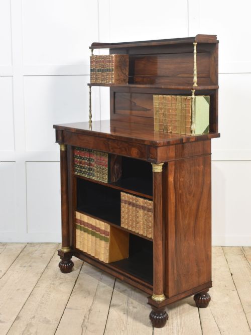 19TH CENTURY ROSEWOOD OPEN BOOKCASE - ADDITIONAL PHOTO 14