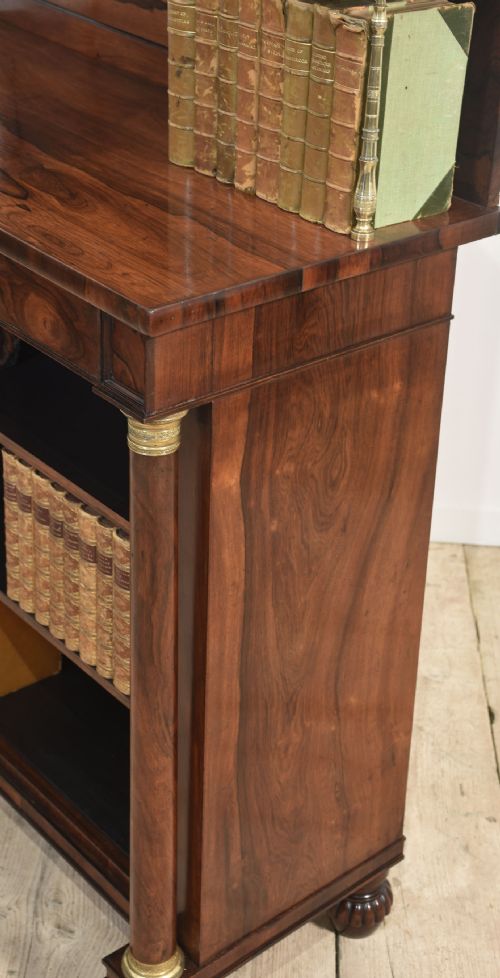 19TH CENTURY ROSEWOOD OPEN BOOKCASE - ADDITIONAL PHOTO 16