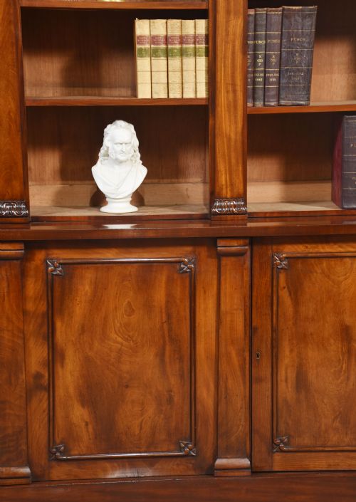 MAHOGANY LIBRARY BOOKCASE - ADDITIONAL PHOTO 2