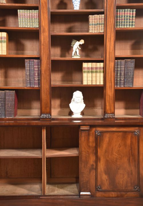 MAHOGANY LIBRARY BOOKCASE - ADDITIONAL PHOTO 3