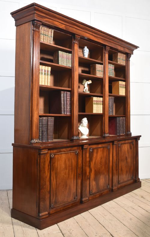 MAHOGANY LIBRARY BOOKCASE - ADDITIONAL PHOTO 4