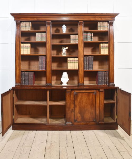 MAHOGANY LIBRARY BOOKCASE - ADDITIONAL PHOTO 5