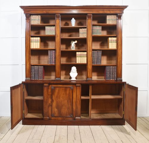 MAHOGANY LIBRARY BOOKCASE - ADDITIONAL PHOTO 6