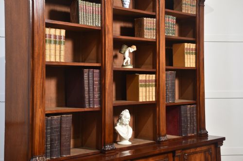 MAHOGANY LIBRARY BOOKCASE - ADDITIONAL PHOTO 9