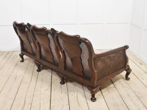 WALNUT BERGERE THREE SEATER SOFA - ADDITIONAL PHOTO 9