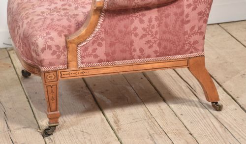 PAIR OF SATINWOOD LOUNGE CHAIRS - ADDITIONAL PHOTO 9