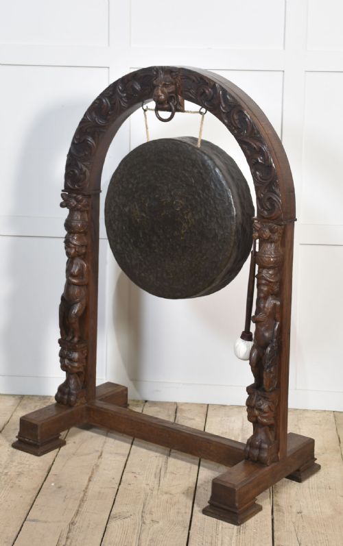 LARGE OAK DINNER GONG - ADDITIONAL PHOTO 7