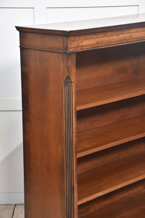 PAIR OF WALNUT INLAID BOOKCASE - ADDITIONAL PHOTO 8