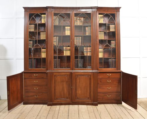 REGENCY MAHOGANY LIBRARY BOOKCASE - ADDITIONAL PHOTO 5