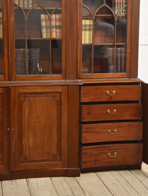 REGENCY MAHOGANY LIBRARY BOOKCASE - ADDITIONAL PHOTO 6