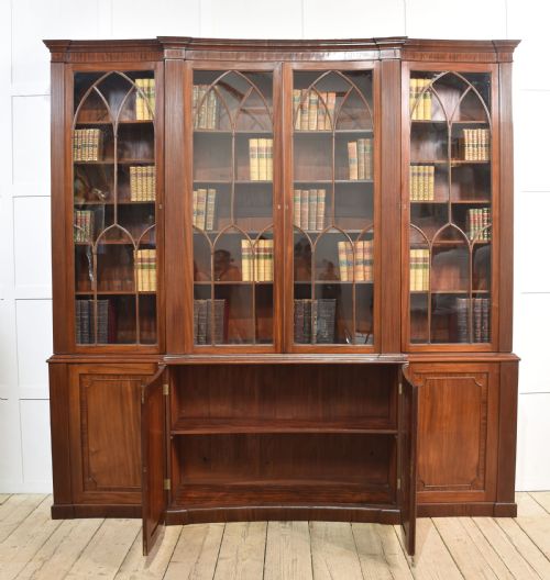 REGENCY MAHOGANY LIBRARY BOOKCASE - ADDITIONAL PHOTO 7