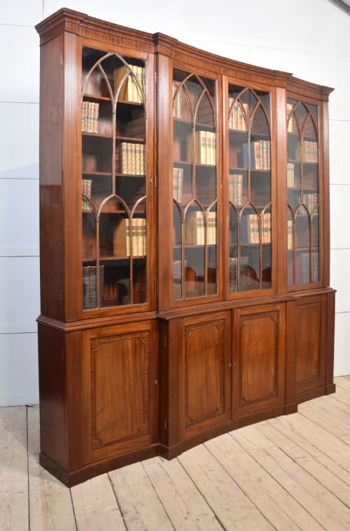 REGENCY MAHOGANY LIBRARY BOOKCASE - ADDITIONAL PHOTO 10