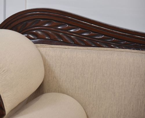 REGENCY MAHOGANY BRASS INLAID SETTEE - ADDITIONAL PHOTO 3