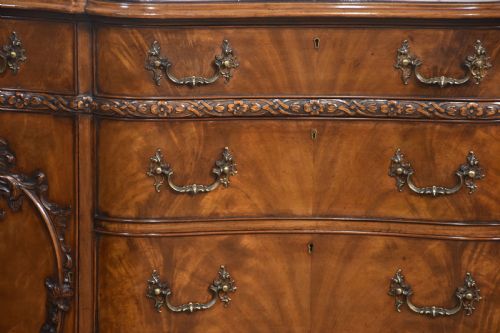 CHIPPENDALE REVIVAL CARVED MAHOGANY SIDEBOARD - ADDITIONAL PHOTO 1