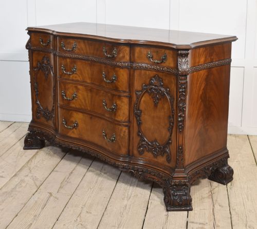 CHIPPENDALE REVIVAL CARVED MAHOGANY SIDEBOARD - ADDITIONAL PHOTO 9