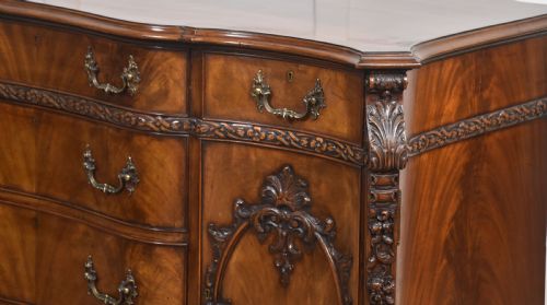 CHIPPENDALE REVIVAL CARVED MAHOGANY SIDEBOARD - ADDITIONAL PHOTO 10