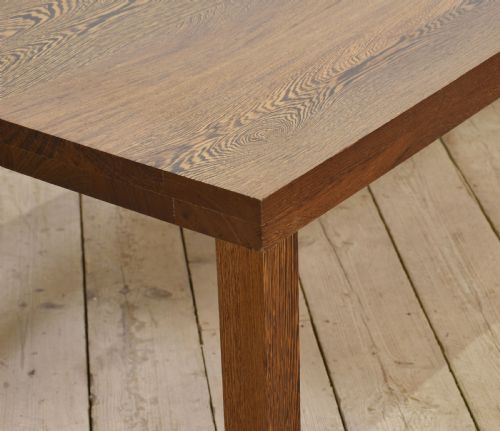 RECTANGULAR OAK DINING TABLE - ADDITIONAL PHOTO 4