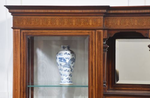 MAHOGANY DISPLAY CABINET BY MAPLE AND CO - ADDITIONAL PHOTO 1