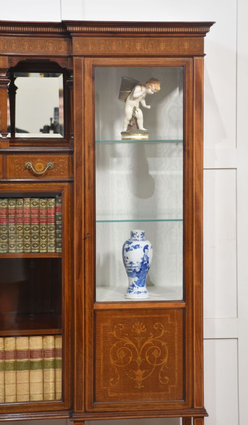 MAHOGANY DISPLAY CABINET BY MAPLE AND CO - ADDITIONAL PHOTO 2