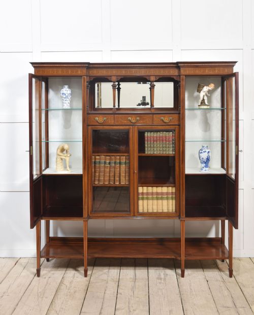 MAHOGANY DISPLAY CABINET BY MAPLE AND CO - ADDITIONAL PHOTO 3