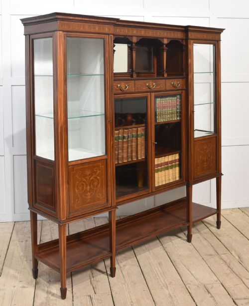 MAHOGANY DISPLAY CABINET BY MAPLE AND CO - ADDITIONAL PHOTO 4