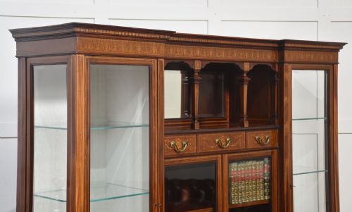 MAHOGANY DISPLAY CABINET BY MAPLE AND CO - ADDITIONAL PHOTO 5