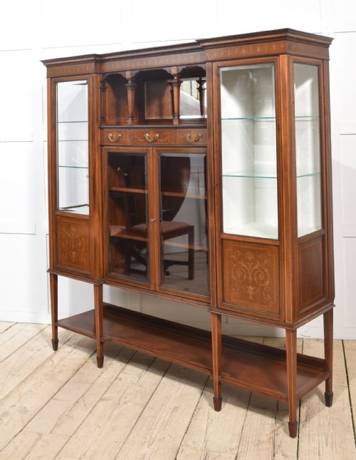 MAHOGANY DISPLAY CABINET BY MAPLE AND CO - ADDITIONAL PHOTO 8
