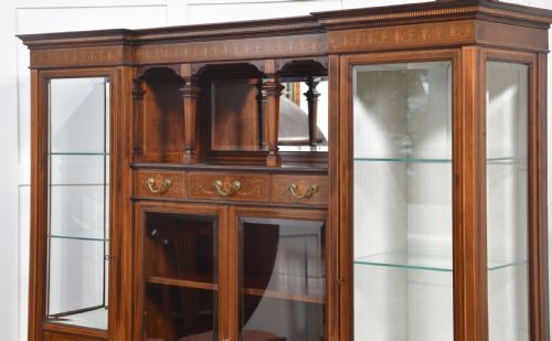 MAHOGANY DISPLAY CABINET BY MAPLE AND CO - ADDITIONAL PHOTO 9