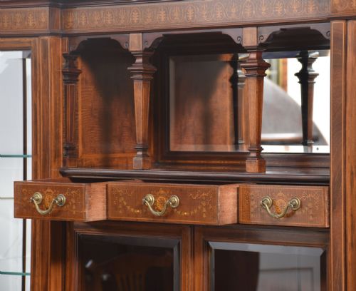 MAHOGANY DISPLAY CABINET BY MAPLE AND CO - ADDITIONAL PHOTO 11