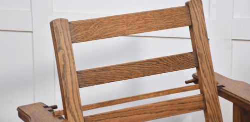 PAIR OF OAK RECLINING ARMCHAIRS - ADDITIONAL PHOTO 2