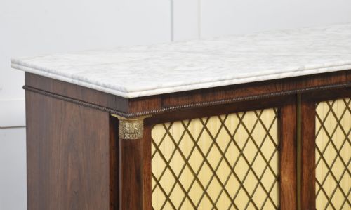 19TH CENTURY ROSEWOOD TWO DOOR CABINET - ADDITIONAL PHOTO 5