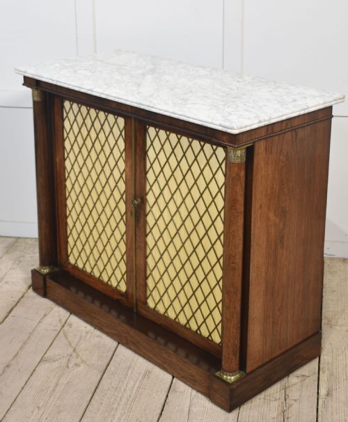 19TH CENTURY ROSEWOOD TWO DOOR CABINET - ADDITIONAL PHOTO 9