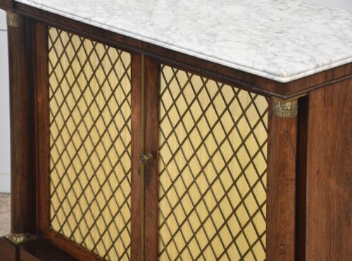 19TH CENTURY ROSEWOOD TWO DOOR CABINET - ADDITIONAL PHOTO 10