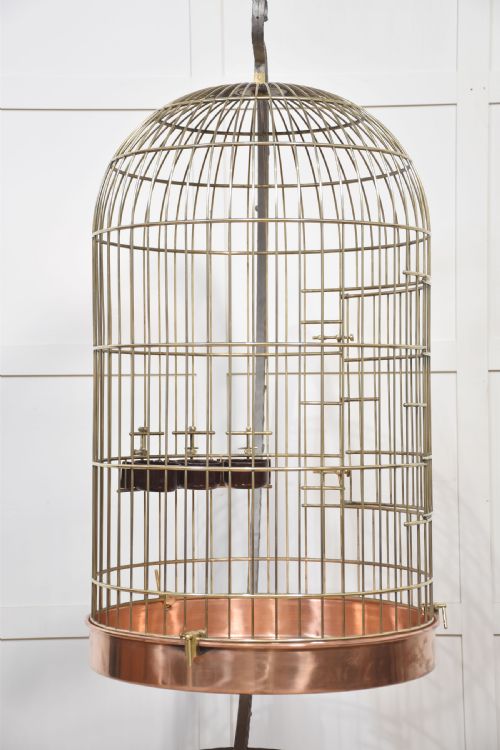 SUBSTANTIAL BRASS BIRD CAGE - ADDITIONAL PHOTO 4