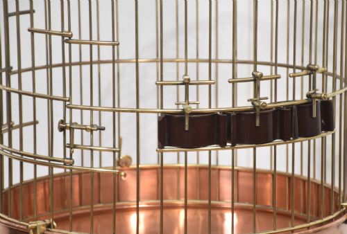SUBSTANTIAL BRASS BIRD CAGE - ADDITIONAL PHOTO 5