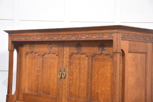 ARTS CRAFTS OAK CUPBOARD - ADDITIONAL PHOTO 13
