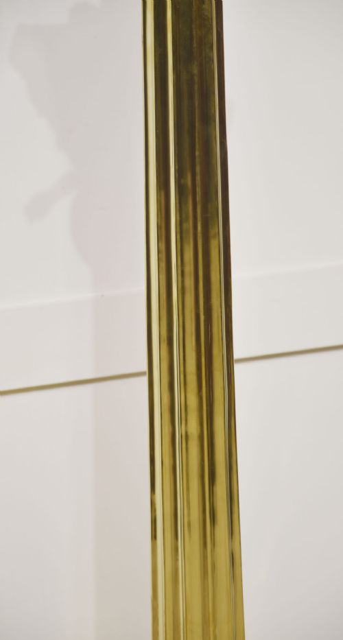 MONUMENTAL BRASS STANDARD LAMP BY HINKS - ADDITIONAL PHOTO 2