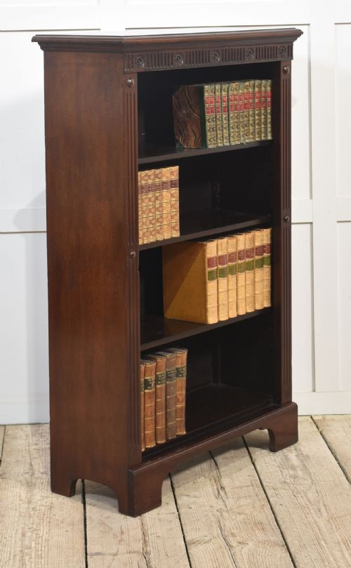 MAHOGANY OPEN BOOKCASE - ADDITIONAL PHOTO 2