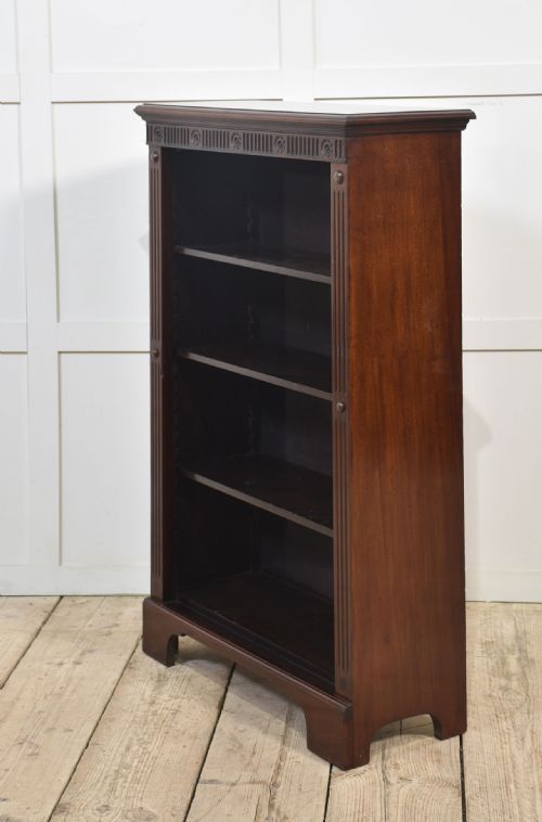 MAHOGANY OPEN BOOKCASE - ADDITIONAL PHOTO 3