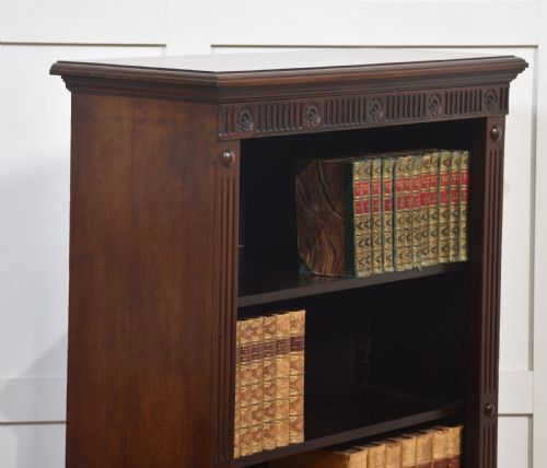 MAHOGANY OPEN BOOKCASE - ADDITIONAL PHOTO 6